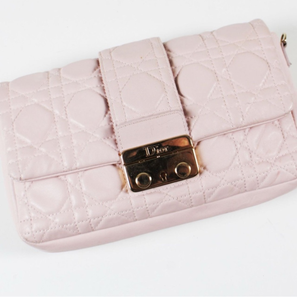 Dior Blush Quilted Wristlet